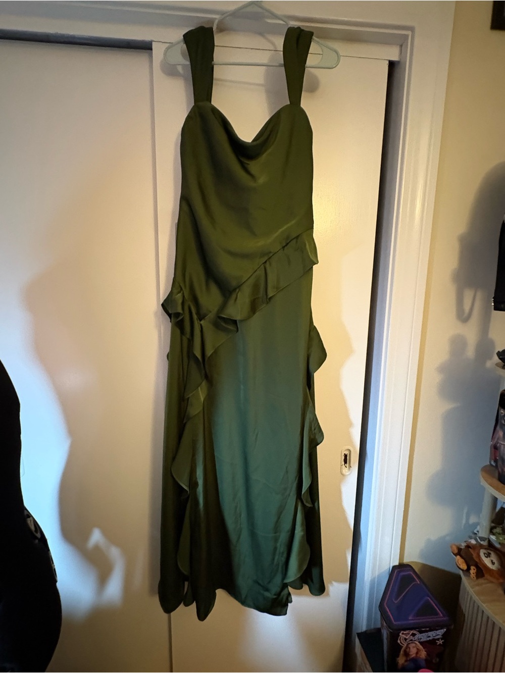 Azazie Sloane Olive dress size A10